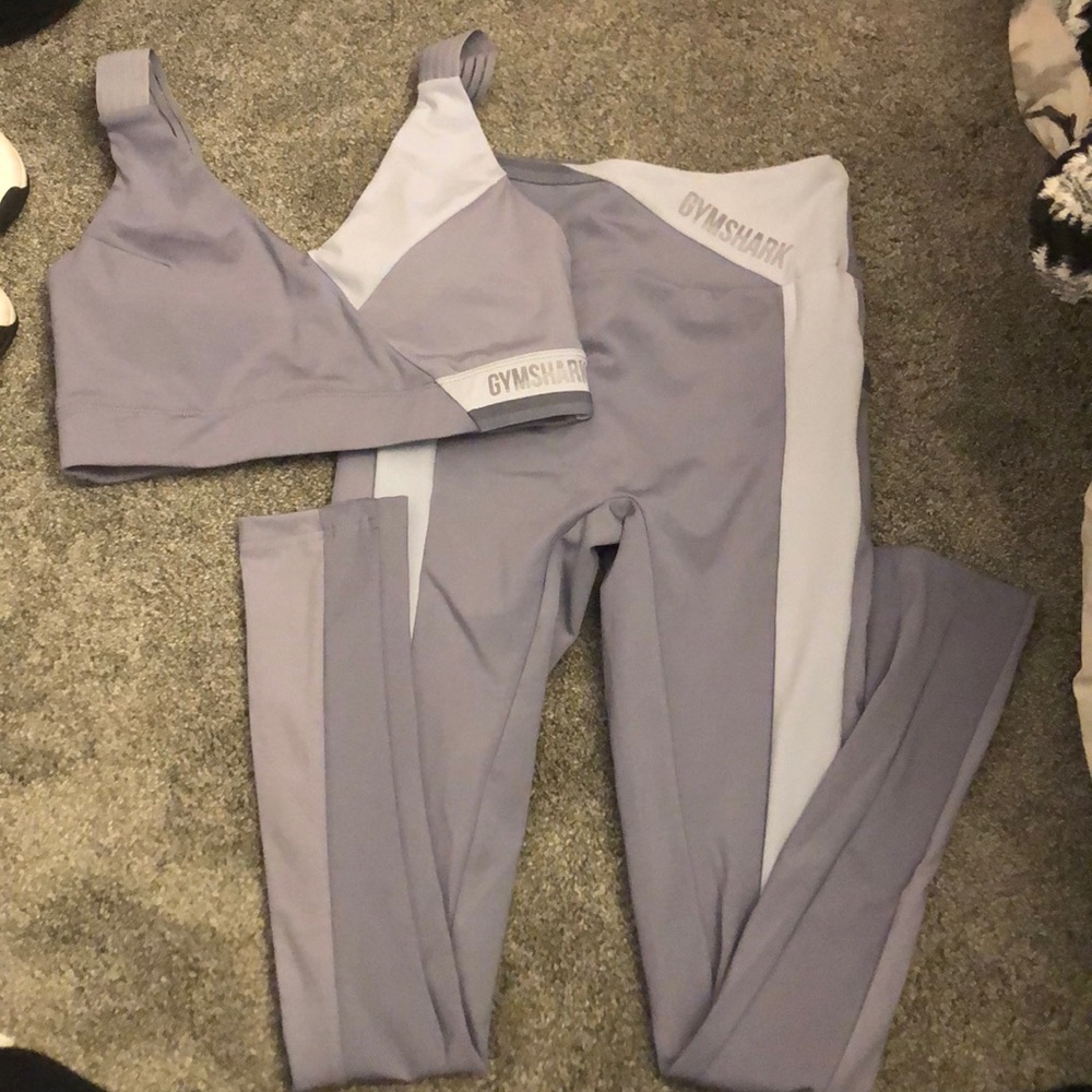 Steel Blue Gymshark Set with Pockets